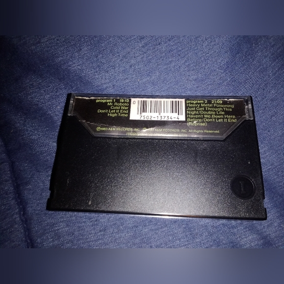 Vintage Styx Rock Music Cassette Tape 1983 A & M Records - Picture 2 of 6